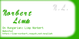 norbert limp business card